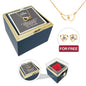 Engraved Necklace - With Real Rose + FREE EARRINGS
