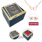 Engraved Necklace - With Real Rose + FREE EARRINGS
