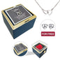 Engraved Necklace - With Real Rose + FREE EARRINGS
