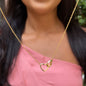 Engraved Necklace - With Real Rose + FREE EARRINGS