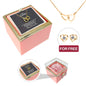 Engraved Necklace - With Real Rose + FREE EARRINGS