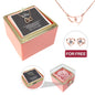Engraved Necklace - With Real Rose + FREE EARRINGS