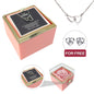 Engraved Necklace - With Real Rose + FREE EARRINGS