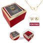 Engraved Necklace - With Real Rose + FREE EARRINGS
