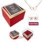 Engraved Necklace - With Real Rose + FREE EARRINGS