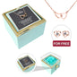 Engraved Necklace - With Real Rose + FREE EARRINGS