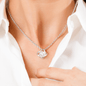 Sterling Silver Necklace - With Real Rose - To My Soulmate