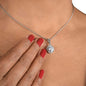 Sterling Silver Necklace - With Real Rose - To My Stepmom