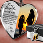 Heart necklace - To my daughter from Mom