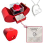 Sterling Silver Necklace - With Real Rose - Boyfriend´s Mom
