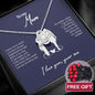 White gold necklace - Mother + 10 roses FREE