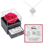White Gold Necklace with Rose Box - Best Mom