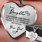Heart necklace - To my Daughter from Dad