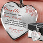 Heart necklace - Mommy loves you