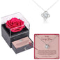 Sterling Silver Necklace with Rose Box - Loving Mother
