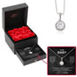 Sterling Silver Necklace with Rose Box - To My Baby