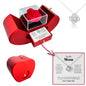 Sterling Silver Necklace - With Real Rose - Amazing Mom