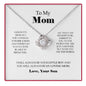 White Gold Necklace with Rose Box - Best Mom