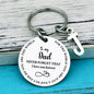 Keychain with initial - To my Dad