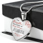 Heart necklace - Mommy loves you