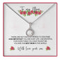 Sterling Silver Necklace with Rose Box - To My Mom