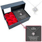 Sterling Silver Necklace - With 6 Roses - To My Love