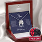 White gold necklace - Mother + 10 roses FREE