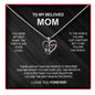 Personalized Photo Necklace - To my beloved mom
