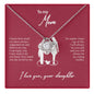 White Gold Necklace with Rose Box - Nr.1 Mother