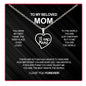 Te amo Mama Necklace - With Real Rose