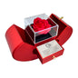 White Gold Necklace - With Real Rose - Caring Mom