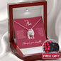 White gold necklace - Mother + 10 roses FREE