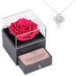 Sterling Silver Necklace with Rose Box - Loving Mother