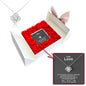 Sterling Silver Necklace - Luxury Rose Box - To My Love