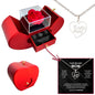 Te amo Mama Necklace - With Real Rose