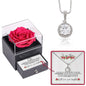 Sterling Silver Necklace with Rose Box - To My Mom