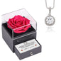 Sterling Silver Necklace with Rose Box - To My Mom