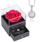 Sterling Silver Necklace with Roses Gift Box - To My Baby