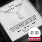 Sterling silver Necklace - Future Wife + Earrings FREE