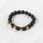 Lava stone bracelet - To my beloved Dad/Son/Husband