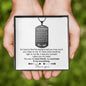 Stainless steel necklace - to my Husband