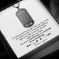 Stainless steel necklace - to my Husband