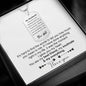 Stainless steel necklace - to my Husband