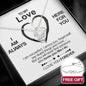 Sterling Silver Necklace - To my Love + bracelet FREE