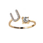 Personalized initial ring - To my favorite Person