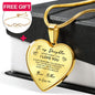 Heart necklace - Daughter + bracelet FREE