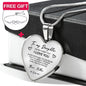 Heart necklace - Daughter + bracelet FREE