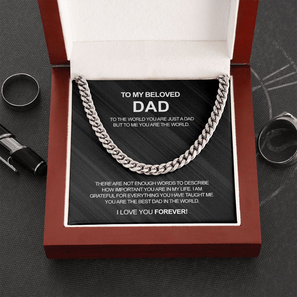 Classy Cuban Chain - To my beloved Dad
