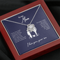 White gold necklace - World's best Mom