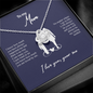 White gold necklace - World's best Mom